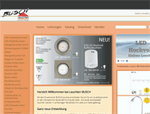 Tablet Screenshot of leuchten-busch.de